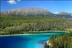 Emerald Lake, Yukon territory, Canada.